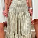 Mabel Tan Gingham Skirt Set Photo 0