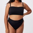 Cotton On New curve high waisted cheeky bottom bikini size 16 black  Photo 3