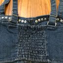 Forever 21  dark denim studded bralette Crop Top S Photo 3