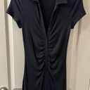 Abercrombie & Fitch Ribbed Polo Shirt Dress Photo 0