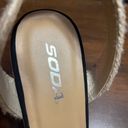 Soda  Black espadrille size 8 Pre owned Photo 5