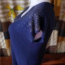 Cache  size medium blue top cap sleeve bust 38 inches length 27 inches Photo 2