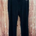 Juicy Couture  Navy Blue Rhinestone Logo Velour Track Pants Photo 1