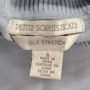 Petite Sophisticate  Womens Turtleneck Sweater Size S Blue Silk Stretch Pullover Photo 7