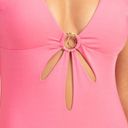 Trina Turk NWT  Monaco Solids Flutter One Piece Swimsuit Geranium Pink Size 6 NEW Photo 9