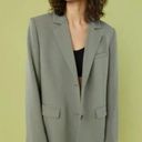 NWT  oak and fort relaxed fit blazer oversized ow-8843-w xs alfalfa Photo 0