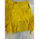 Under Armour Zara Women's Yellow Distressed Denim Shorts - Size 10 Photo 1