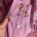 Knox Rose  Size Xs Floral Button Down Shirt Blouse Linen Blend 70s Vibe Photo 3