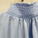 T Tahari Women's Ruffle Sleeve Open Neck Blouse Career Size L Boho Chick Photo 9