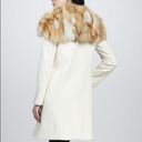 Elizabeth and James  Ivory Fur-Collar Coat Photo 7