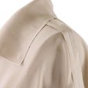 Edge LANVIN Silk Taupe Reversed Seam Raw  V-neck Blouse Top L/XL Photo 5