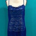 Natori Private luxuries by  dark blue lace cami tank dress in size xl Photo 0