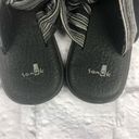 Sanuk  Yoga Mat Sling Sandals Black Gray Stripe Photo 1