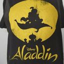 Disney  Aladdin Distressed T Shirt Silhouette Grey Magic Carpet Ride Jasmine Photo 1