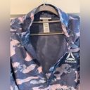 Reebok  Camo 1/4 Zip Pullover Athletic Jacket Windbreaker Purple Size Medium Photo 4