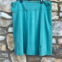 Patagonia  teal blue pencil casual skirt size large Photo 2