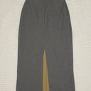 ZARA Grey Ribbed Pencil Maxi Skirt Photo 1