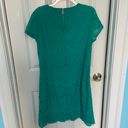 Laundry by Shelli Segal Floral Lace Lined Aqua Dress Photo 4