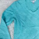 Croft & Barrow Croft & Borrow blue v neck sweater size M Photo 8