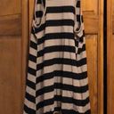 Daytrip  Black & Tan Stripe Lace Flyaway Vest Small Photo 3