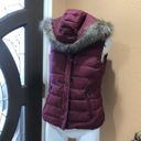 Banana Republic  detachable hood burgundy vest Photo 1