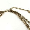 Coldwater Creek  Gold Nautical Anchor layered classic necklace chunky chain Photo 3