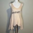 Wildfox  light pink "Meow!" loose-fit tank top size XS Photo 1