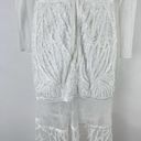 Alexis  Joelle White Lace Sheer Long Sleeve Wedding Bridal Boho Maxi Dress Small Photo 10