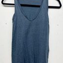 Maje  100% Linen V-Neck Womens Beach Blue Tank Top Size XS Lightweight Breathable Photo 0