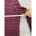 Chico's  Women's Turtleneck Striped Sweater Size 3 XL Long Sleeve Maroon Photo 7