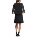 DKNY  Women's Chiffon Cape Sleeve Cardigan Sweater Black Size S Photo 1