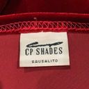 CP Shades  long sleeve red velvet shirt in size large Photo 3