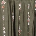 Sonoma  olive floral pintuck swingbdress size small Photo 2