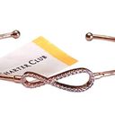 Charter Club NEW  CUFF BRACELET Rose Gold 7” Adj. Infinity Pave Rhinestone Macy's Photo 4