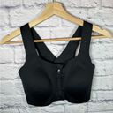 Brooks  Women’s Dare Zip Run Bra Solid Black Sports Bra size 36 C/D Photo 1