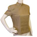 Adrianna Papell Vintage  Evening Essentials Gold Top Photo 4