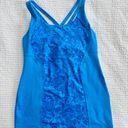 Lululemon extreme energy cornflower blue  paisley print tank top Photo 4