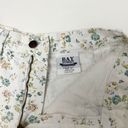 Bermuda vintage white floral print high waisted denim jean  mom shorts Photo 6