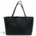 Tory Burch  Black Saffiano Leather Medium York Buckle Tote Photo 1