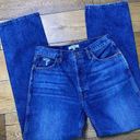 RE/DONE  Originals 80s Slim Straight Brisk Blue With Rips Womens Size 29 Photo 5