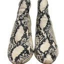 Steve Madden  Rookie Snakeskin Leather Slip On Block Heel Ankle Booties Sz 8.5M Photo 1