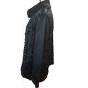 Dennis Basso  Jacket That Converts to Vest, Black Faux Fur Full Zip Women Med NWT Photo 3