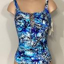 Gottex New.  cheetah and snake print lace up swimsuit. MSRP $228. Size 10 Photo 6