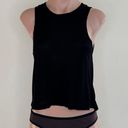 Koral Sheer Tank Top In Black Photo 2