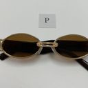 90s Small Oval Brown Sunglasses Photo 5