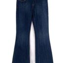 Seven7  Dark Wash Denim Blue Sexy Flare Non Destructed Jeans Size 28 Photo 0