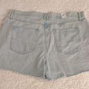 Good American NWT  90s Shred Denim Shorts Size 16 Light Wash distressed High Rise Photo 7