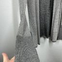 Woven Heart ATM Waffle Stitch Cardigan Sweater Small S Black White Knit Photo 4