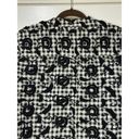 Pilcro  Anthropologie Women's Size Small Embroidered Button Up Blouse Black White Photo 7