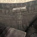 Pretty Little Thing Black Jean Shorts Photo 2
